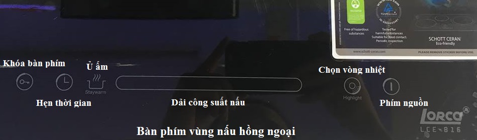 Bàn phím điều khiển thiết kế hiện đại dễ dàng sử dụng