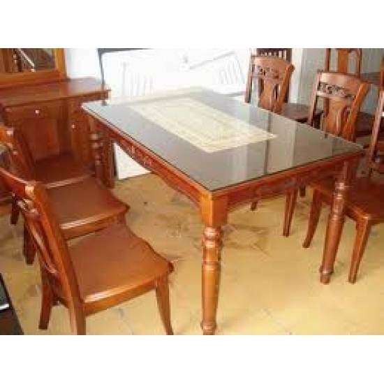 Bộ bàn ăn gỗ xoan đào 03